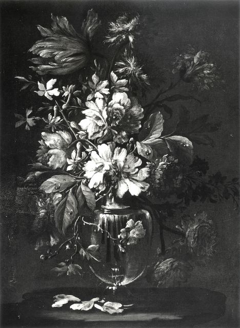 A. C. Cooper — Autore non indicato - sec. XVII - Natura morta con vaso di fiori — insieme
